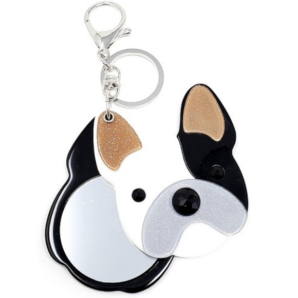 🔥BOGO🔥 Whimsical Boxer Mirror Key Chain - Picture 2 of 3
